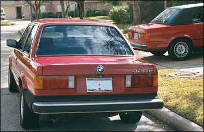 [Back of BMW]